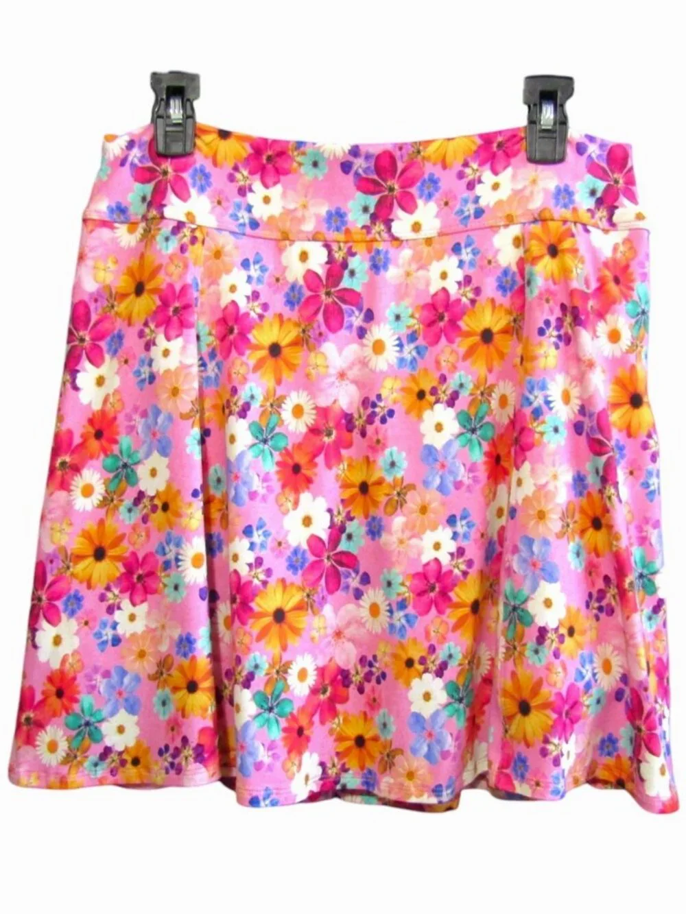 Dona Jo Ultimate Skirt Skort Women XL Pink Floral Golf Tennis Pickleball Pockets